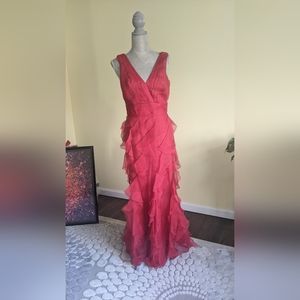 ❤️Badgley Mischka red gown sz 6